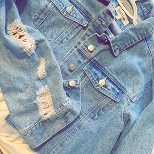 Distressed Jean Jacket